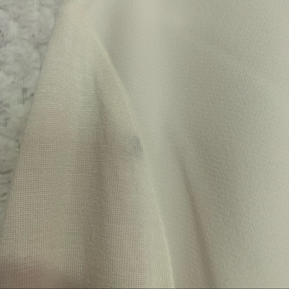 MANGO Blouse Off White With Black Collar NEW WITH TAGS Size Medium - Picture 5 of 11